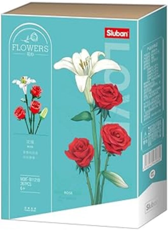 Sluban Sluban Flowers-Rose 267pcs 12+ 