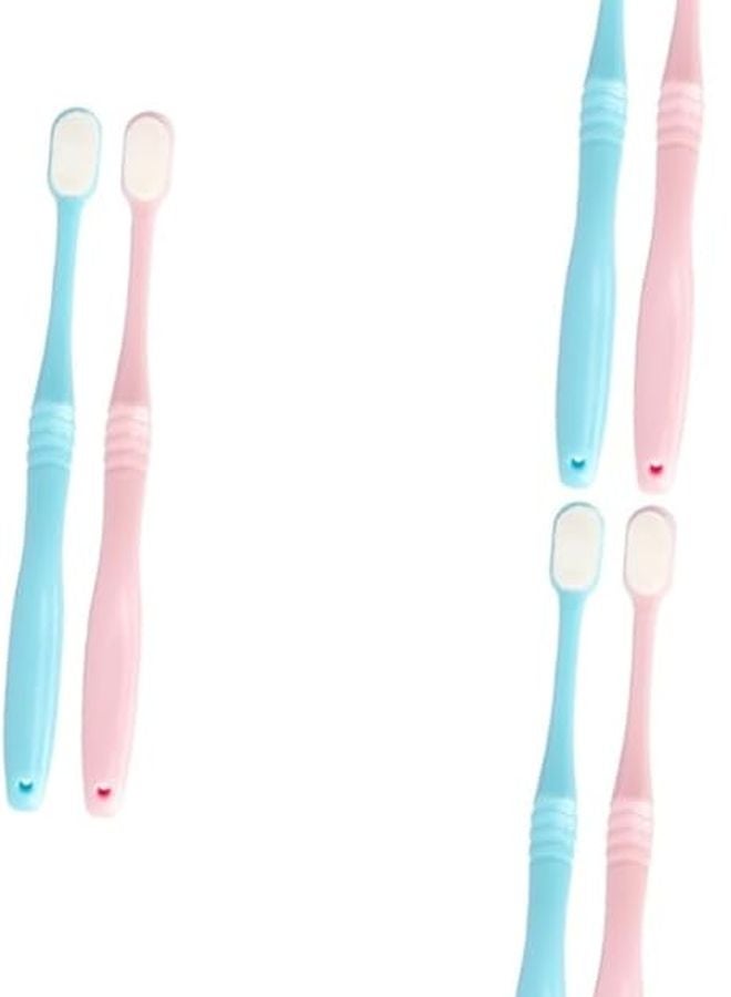 3 Pack Long Handle Toothbrush Soft Bristles For Gum Care Daily Cleaning - Image 1