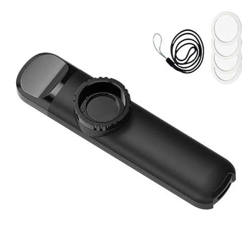 TechnoBuyers Kazoos with 5 extra Membranes, Kazoo with Adjustable Tone for Guitar, Ukulele, Violin, Piano, Keyboard, Easy to Learn Musical Instruments for Kids/adults/Music Lovers. (black) - Image 1