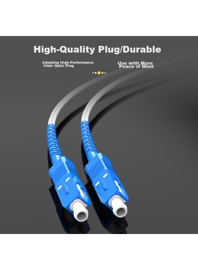 Sk-link Telecom-grade Indoor Fiber Optic Cable, 1 Core 2 Steel Wire Single-mode Single-core Fiber Optic Cable, Butterfly-shaped 50-meter Fiber Optic Home Installation Mobile Union Fiber Optic Patch Cord Snglsm-50m - Image 4