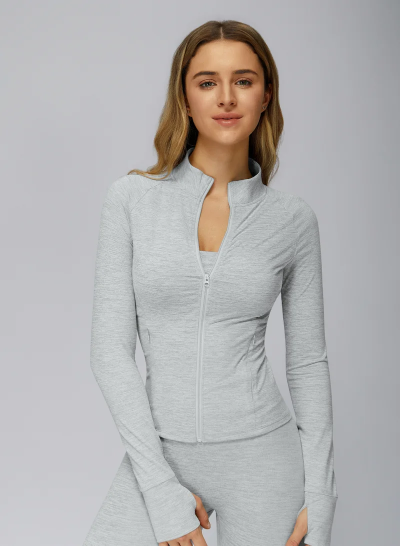 Fitted High-Neck Jacket