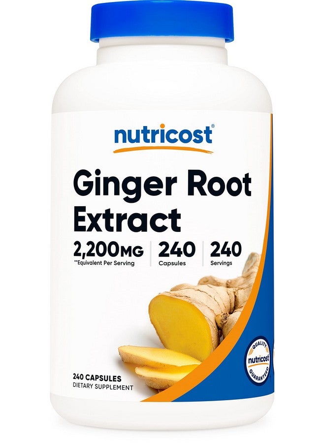 Nutricost Ginger Root Extract 550Mg 240 Capsules - Image 1