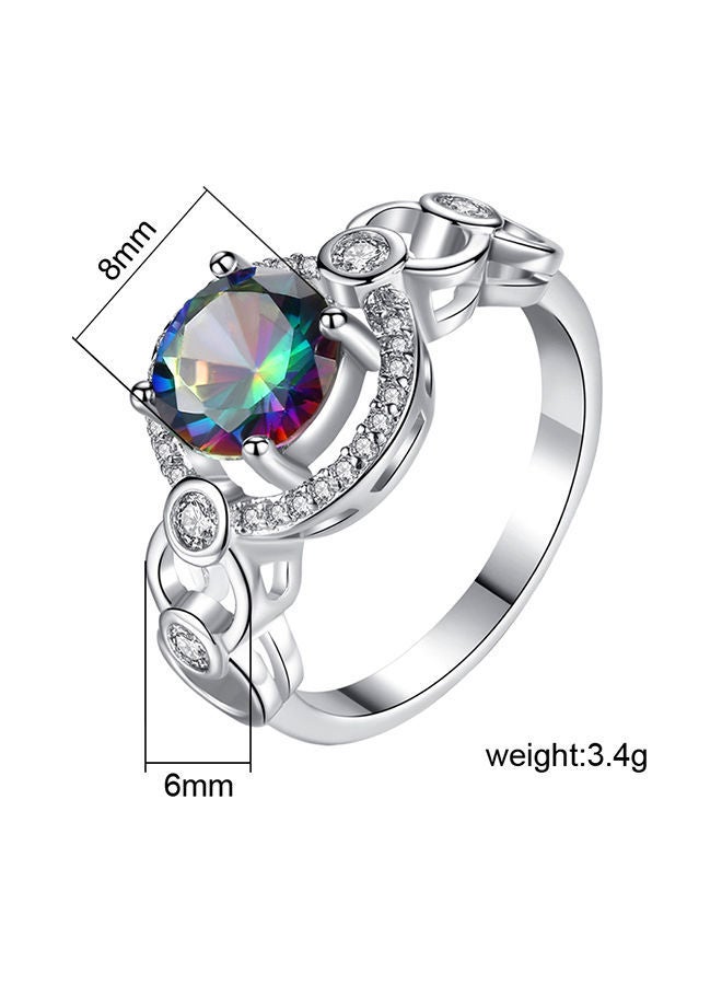 NIBEMINENT Zircon Cubic Wedding Ring - Image 2