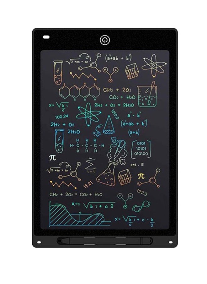 ماركة غير محددة تابلت كتابة LCD محمول مع قلم، مسح فوري، قابل لإعادة الاستخدام، أسود، 12 بوصة  - Image 1