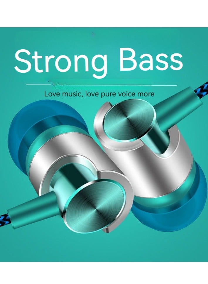 Wired sports headphones 3.5mm round interface, skin-friendly silicone material, wear-resistant wired gaming headphones (black) - Image 4