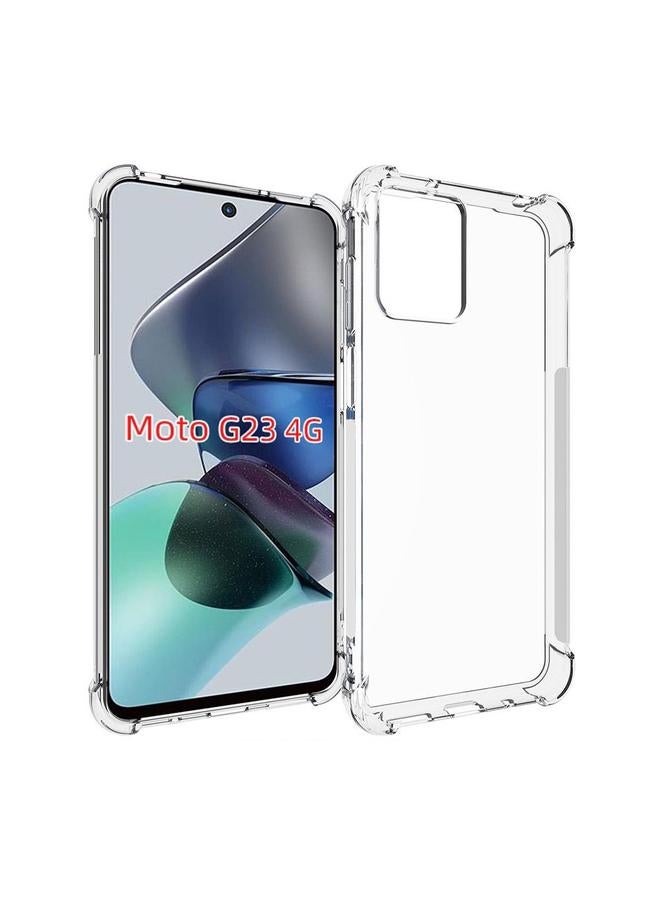 اس-توب جراب لهاتف Motorola Moto G23 مقاوم للصدمات ومضاد للانزلاق مصنوع من مادة TPU السميكة - Image 1
