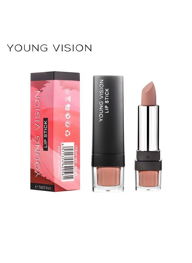Matte Nude Lipstick Velvet Lip Gloss Non-Fading Non-Sticky Cup Nude Lipstick Matte Lip Stain Long Lasting Waterproof Lipstick for Women Girls Daily Lip Makeup