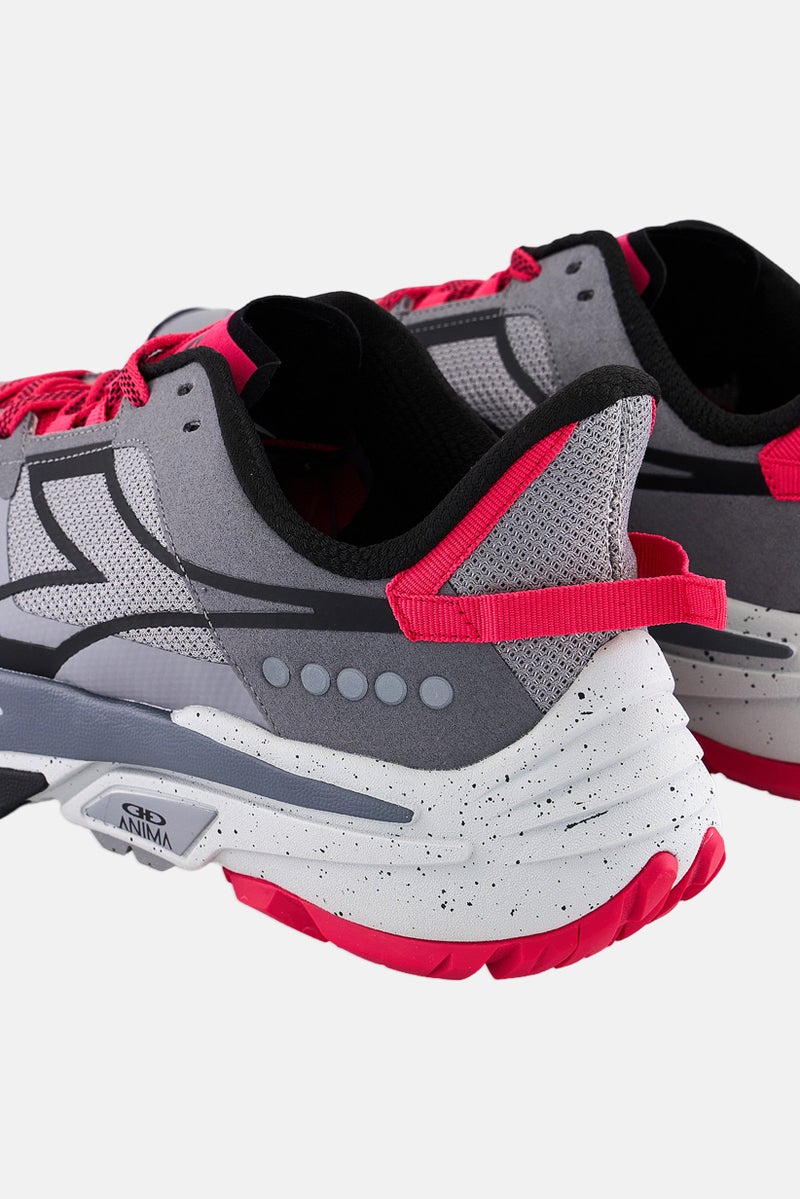 DIADORA أحذية تدريب نسائية مزودة بأربطة، رمادي - Image 3