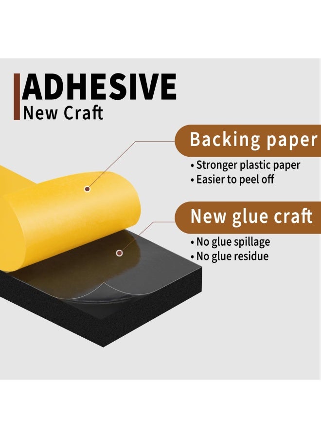 High Density Adhesive Foam Tape 2 Rolls 1 W X 3 4  Widely Used As Weatherstrip Gasket Seal Anti-Vibration Anti-Collision Shockproof Furniture Protective 13 Ft Length 2 X 6.5 Ft Each  - Image 3
