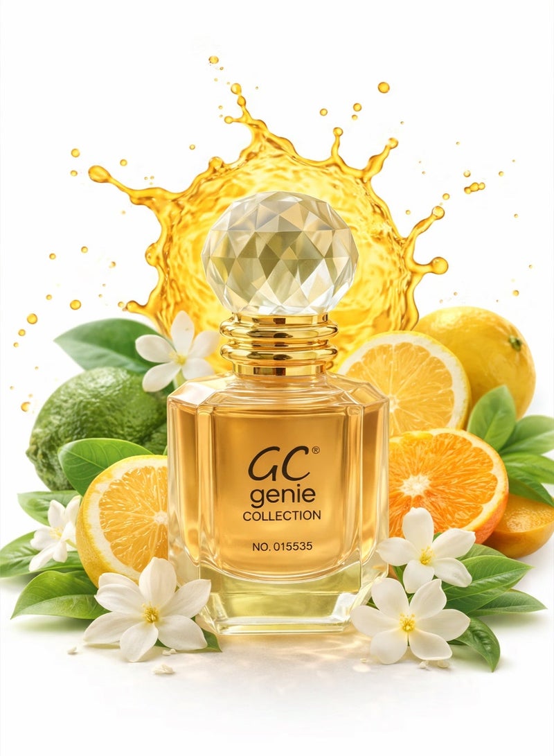 Genie Collection GC Paradise Long Lasting Women’s Perfume | No. 5535 EDP Perfume | Citrus, Jasmine & Woody Blend, 25ml - Image 1