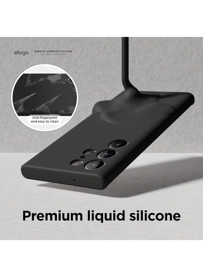 MUDISO Samsung Galaxy S23 Ultra Phone Case Liquid Silicone Slim Thin Soft Rubber Case Plain Smooth Gel Cover for Samsung Galaxy S23 Ultra 6.8-inch - Image 4