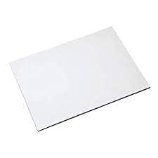 D S R Eclet A4 20 pcs White thick drawing Sheets Craft 300 GSM Sheet Artists Ivory Sheets A4 Size, Smooth Finish, HEAVY GSM Ivory Drawing Paper, or Greeting Cards, Art & Craft Home, School, Office Stationery - Image 1