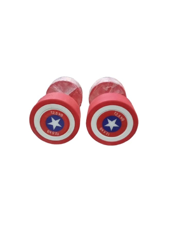 Red Dumbbell 12.5 kg(2 PCS) - Image 2