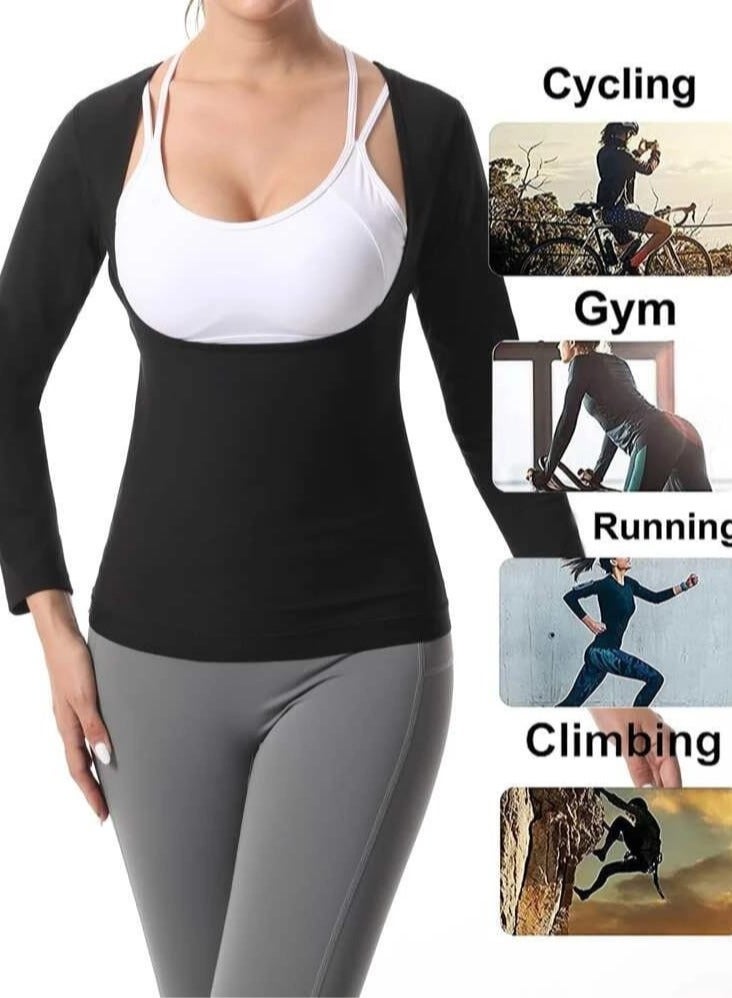 Fstyle Ultra soft Sauna Long Sleeve Thermal Corset For The Abdomen, Back And Upper Arms  - Image 4