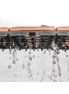 لينجوي حزمة من 10 بلاط أرضيات خشبي، أرضيات خشبية متشابكة، سطح حديقة، بلاط يمكنك صنعه بنفسك للداخل والخارج، بني 31x3x31 سم  - Image 5