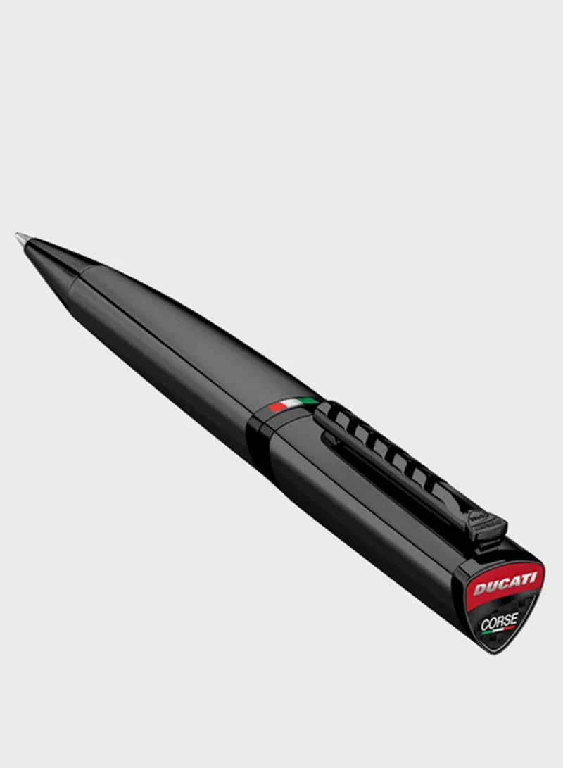 Ducati Corse Black Ballpoint Pen Sleek Design