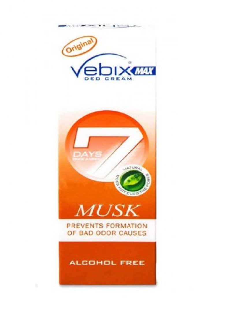 Vebix فيبكس ديو كريم 7 أيام مسك 25 مل 
