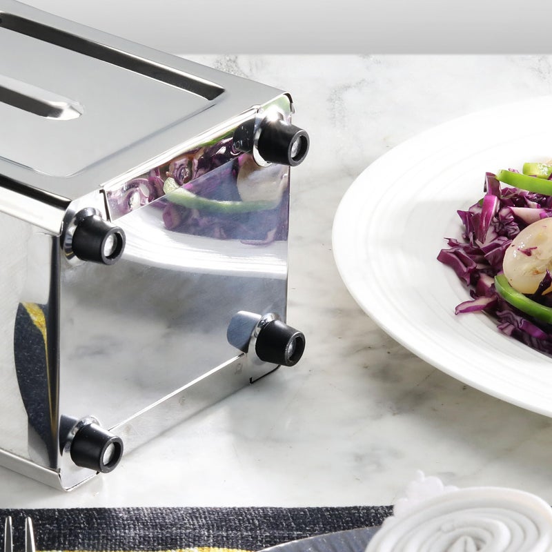 New Star Foodservice 24074 Stainless Steel Tall Napkin Dispenser, 3.875 by 4.75 by 7.5-Inch - Image 4