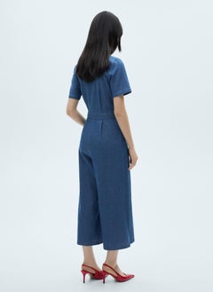 MANGO Short Sleeve Denim Jumpsuit  - Image 2
