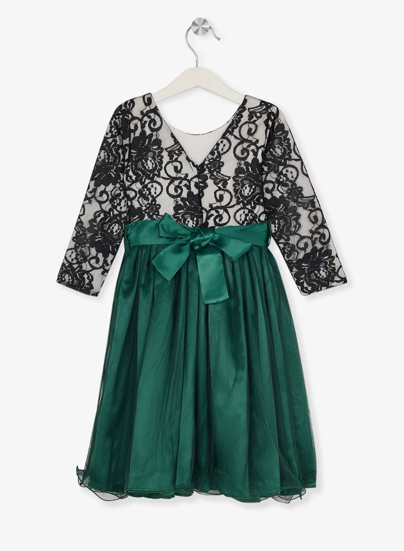 Little Golden Apple Little Lace Mesh Dress