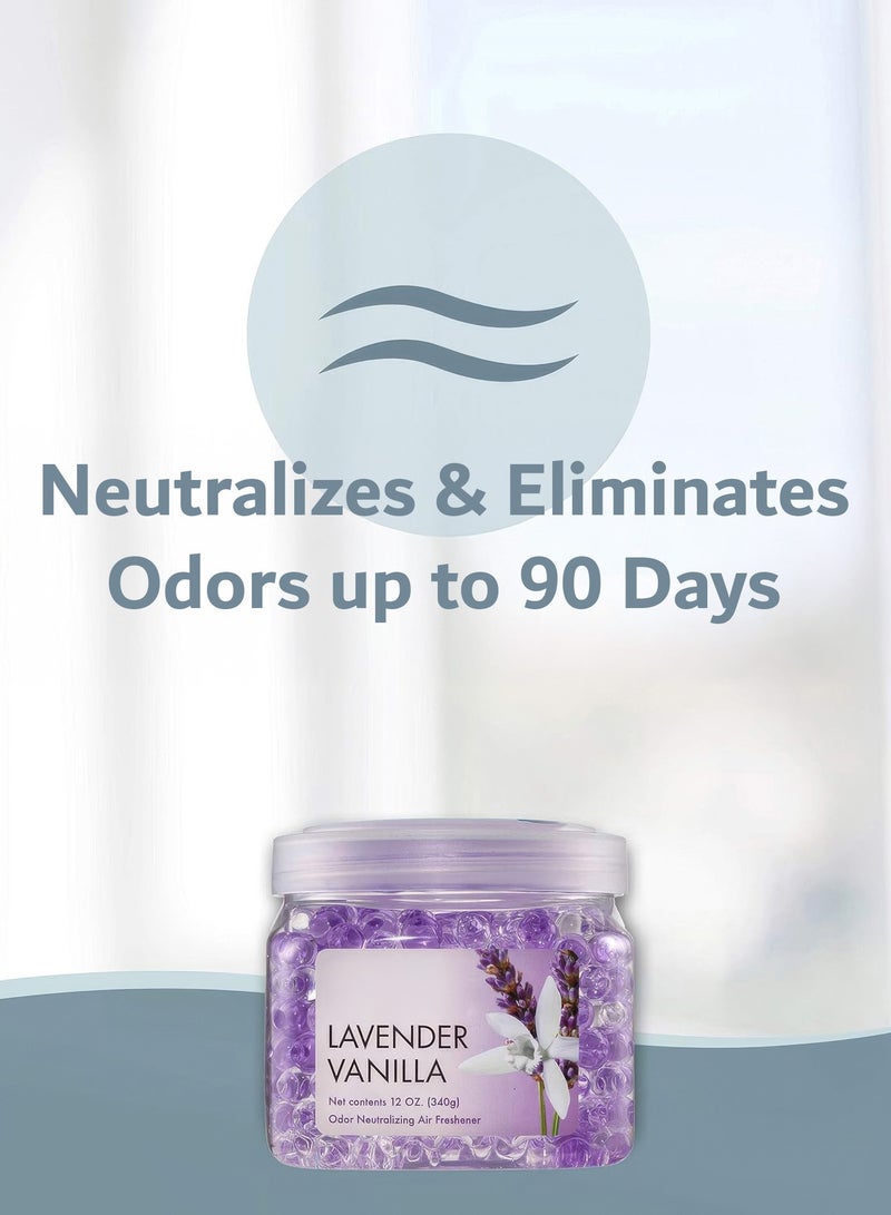 Lavender Air freshener with Odor Absorber Gel Beads Odor Control from bathrooms vehicles and pet areas made with essential oils and a lovely fragrance - Image 2