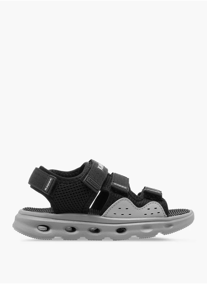 كابا Boys' Logo Detail Floaters with Hook and Loop Closure