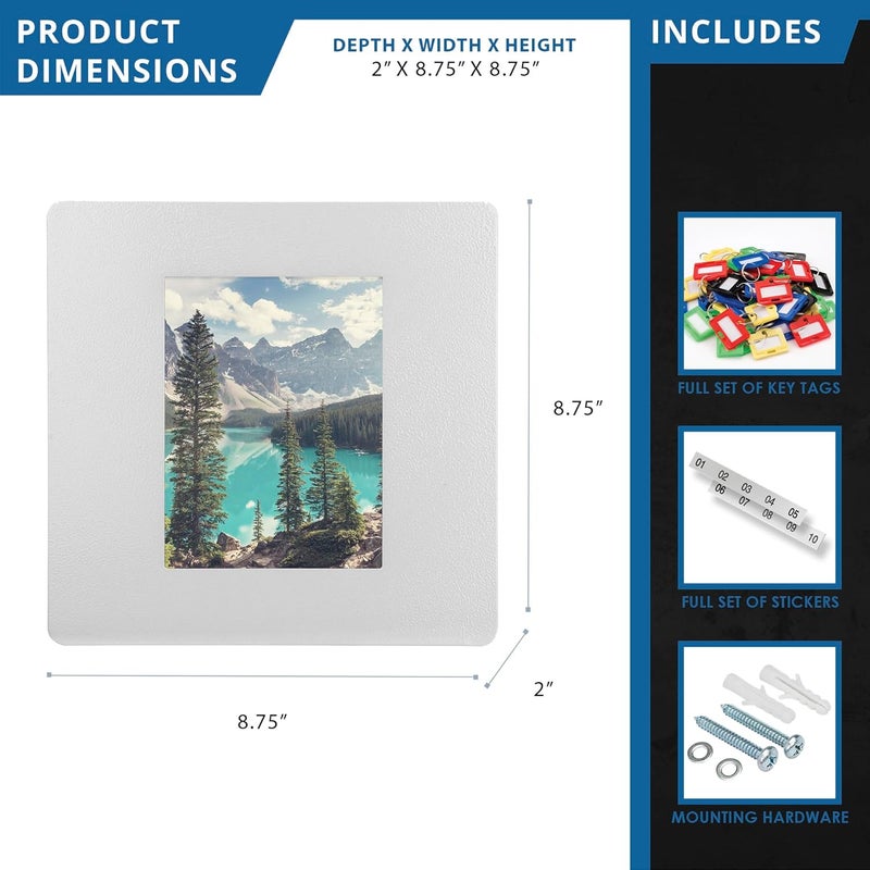 Barska CB13060 4X 6 Picture Wall Mount Photo Frame Key CabinetGrey 875 x 200 x 875 - Image 2