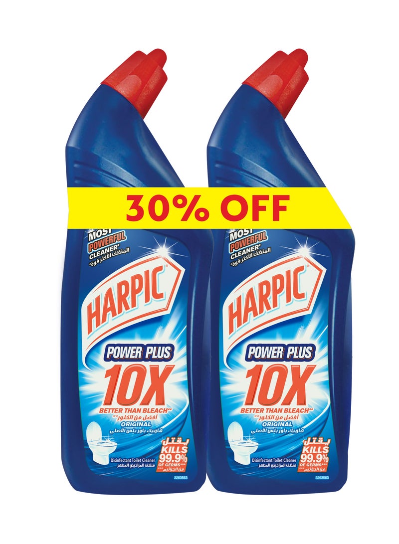 Harpic Toilet Cleaner original 700 milliliter pack of 2  - Image 1