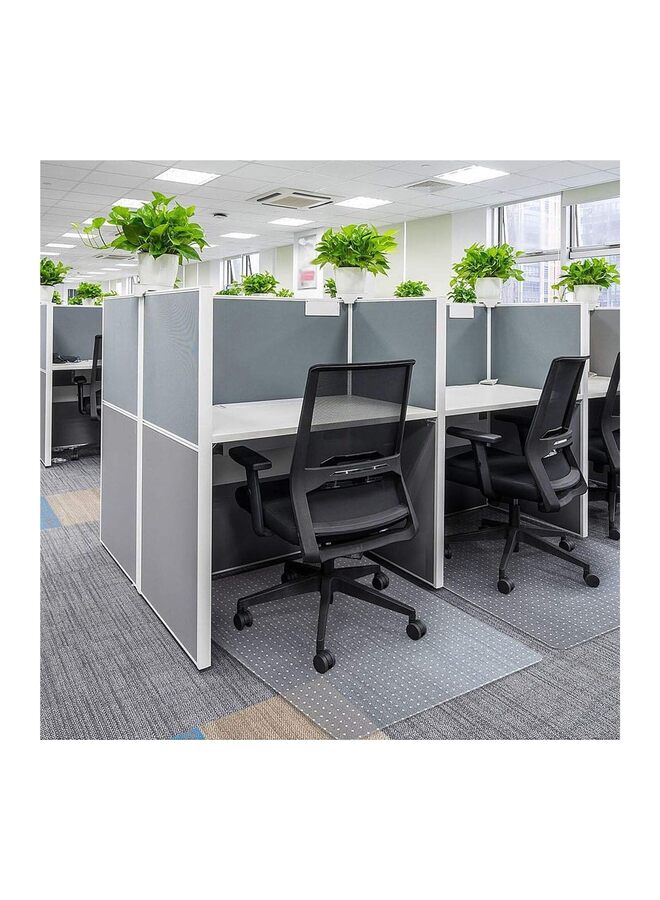 Transparent office chair mat, plastic computer desk and chair mat, easy to roll on carpet, durable carpet protector (75 cm X 120 cm, rectangular) - Image 5