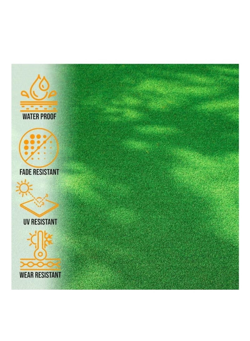 شو وو سجادة عشب صناعي أخضر للفناء والحديقة، سمك 30 مم (1 × 4 أمتار) - Image 3