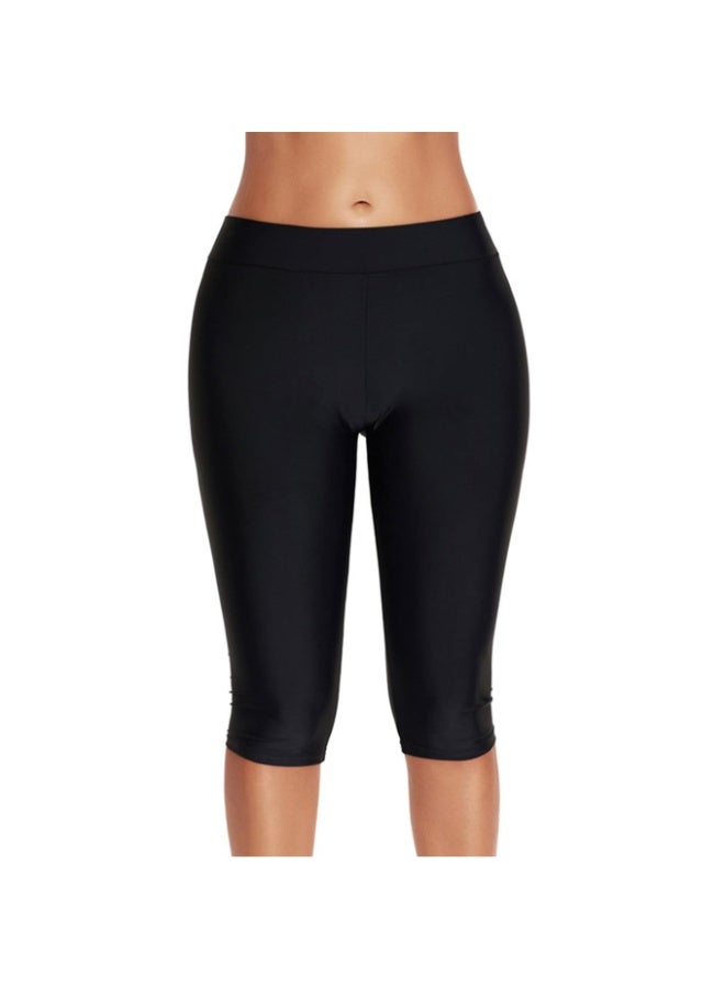 Women Knee Length Swim Shorts Leggings Sun Protection Rash Guard Pants Sports Crop Swim Tights Tankini Bottom - Image 2