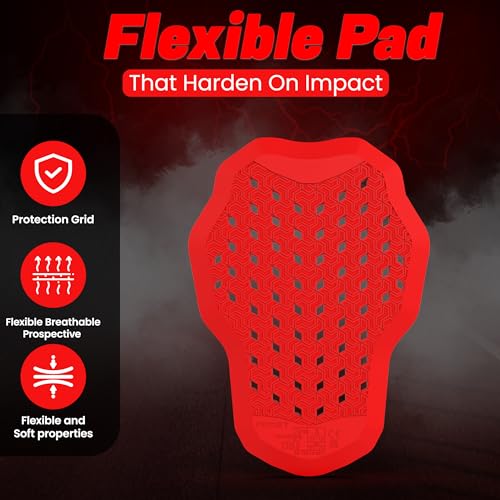 MOTOSTYLEWEAR CE Level 2 Approved Back Protector Pad – Motorcycle Jacket Replacement Protective Pad for Men & Women. - Image 2