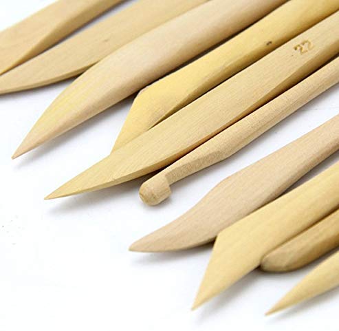 deziine DEZIINE10pcs Wood Wooden MUD Clay Modeling Tools Set Polymer Clay Tools Sculpting DIY Pottery Ceramics Tools Sculpture Sculpt  - Image 3