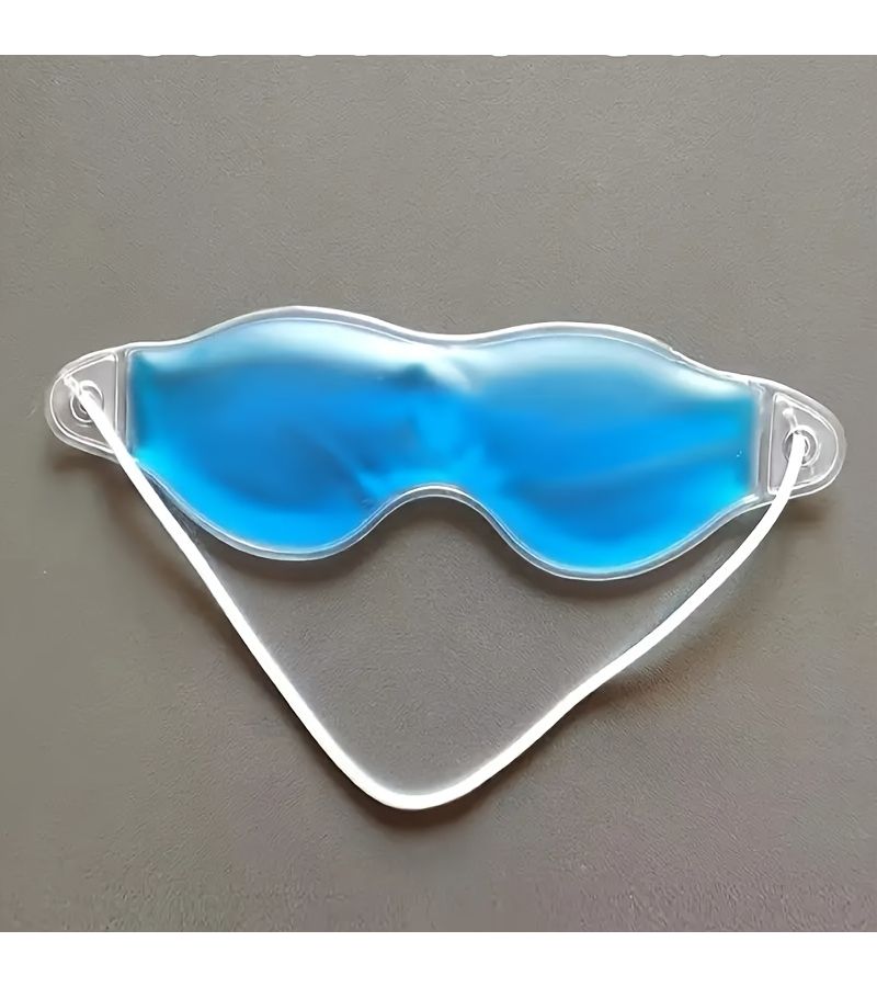 5 Pack Blue Reusable Gel Eye Masks With Adjustable Straps Odorless Gentle No Battery Required - Image 2