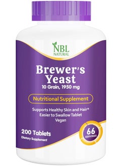 NBL Natural Brewer's Yeast 1950 Mg- 200 Tablets  - Image 1