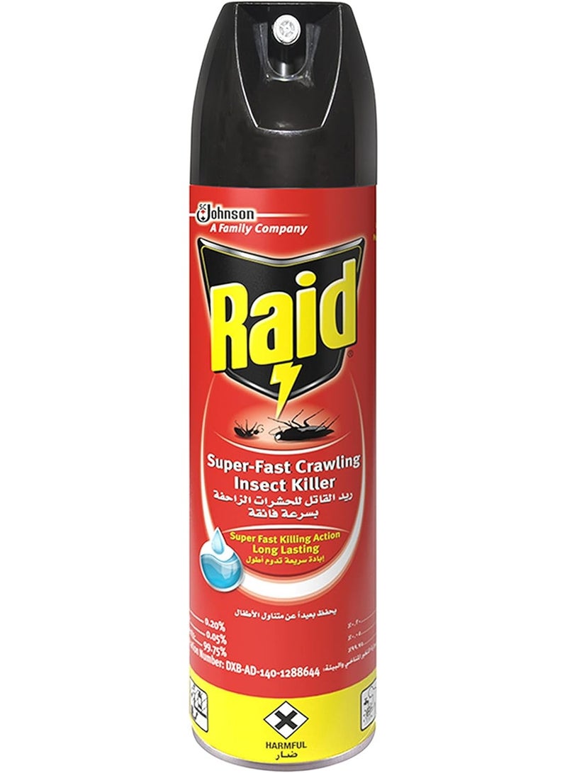 Raid Super-Fast Crawling Insect Killer Spray, Long Lasting, Leaves No Harsh Smell, 300ml - Image 1