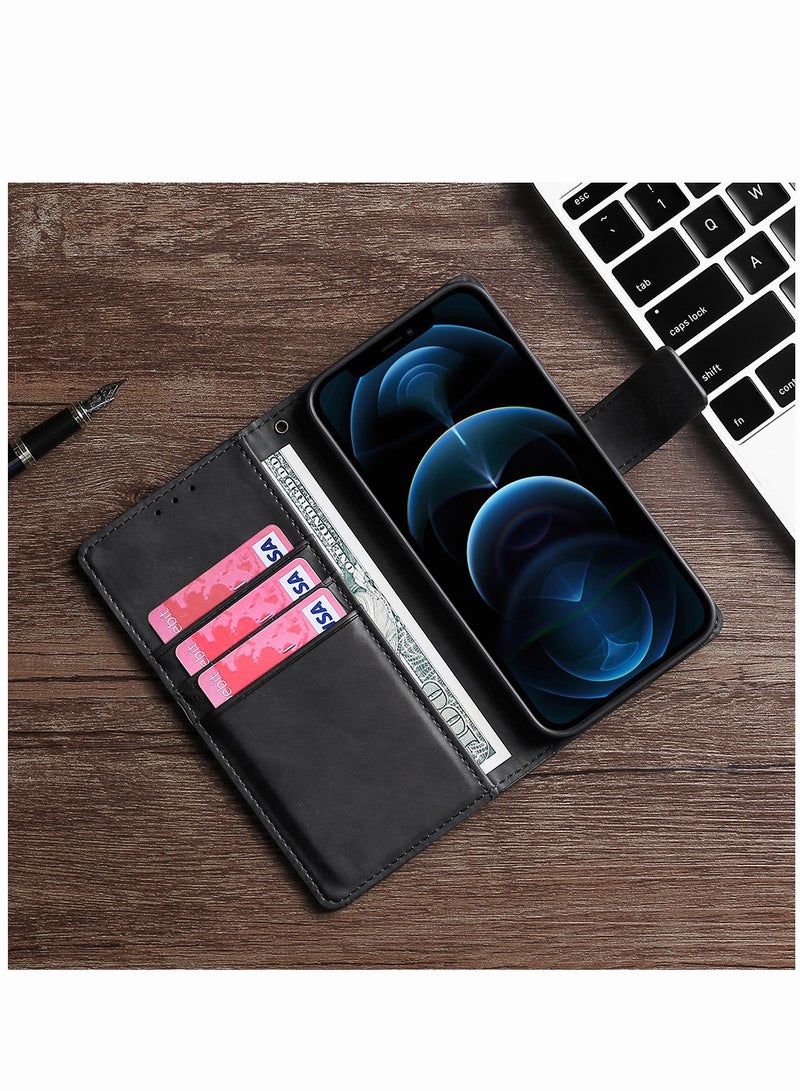 iPhone 14 Pro/14 Pro Max Leather Case with Hidden Card Slot, Wallet Phone Cover with Kickstand, Shockproof Protective Wallet Phone Case Slim Thin Cover
