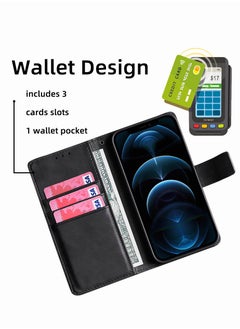 Motim iPhone 14 Pro/14 Pro Max Leather Case with Hidden Card Slot, Wallet Phone Cover with Kickstand, Shockproof Protective Wallet Phone Case Slim Thin Cover  - Image 2