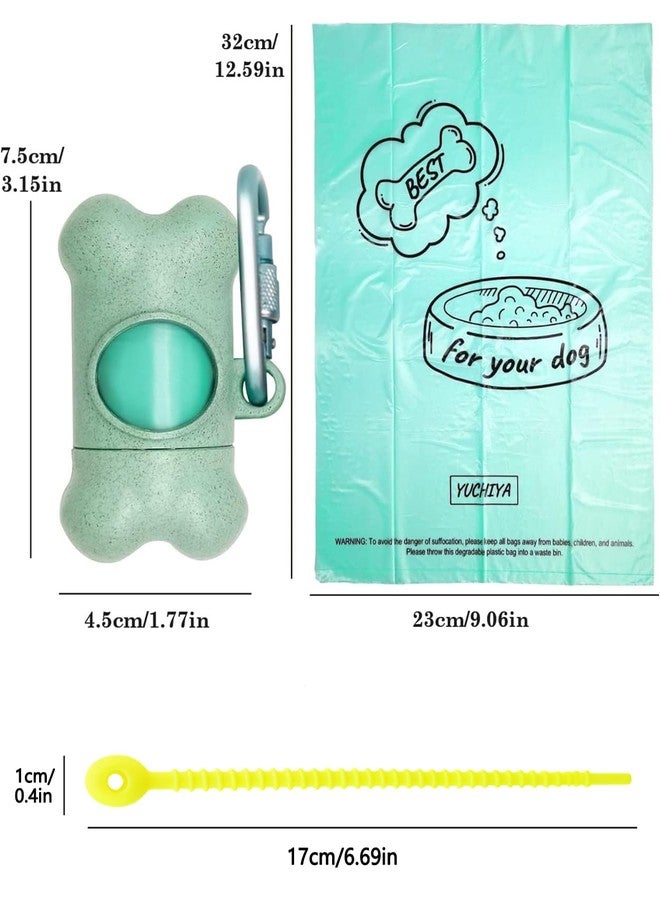 YUCHIYA Dog Poop Pickup Bags Holder Dispenser with 1 Roll Random Color Leak-proof Scented Doggy Waste Bags and Carabiner with Safety Lock Plus Hook and Loop Fastener Never Loose on Leash Lead Again (Blue) - Image 5