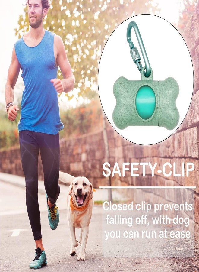 YUCHIYA Dog Poop Pickup Bags Holder Dispenser with 1 Roll Random Color Leak-proof Scented Doggy Waste Bags and Carabiner with Safety Lock Plus Hook and Loop Fastener Never Loose on Leash Lead Again (Blue) - Image 2