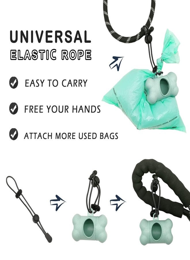 YUCHIYA Dog Poop Pickup Bags Holder Dispenser with 1 Roll Random Color Leak-proof Scented Doggy Waste Bags and Carabiner with Safety Lock Plus Hook and Loop Fastener Never Loose on Leash Lead Again (Blue) - Image 4