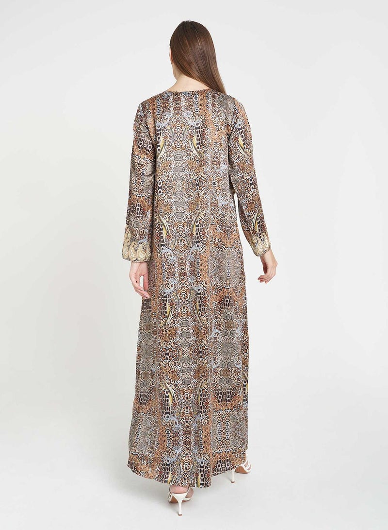 KASHKHA Printed Jalabiya - Image 4