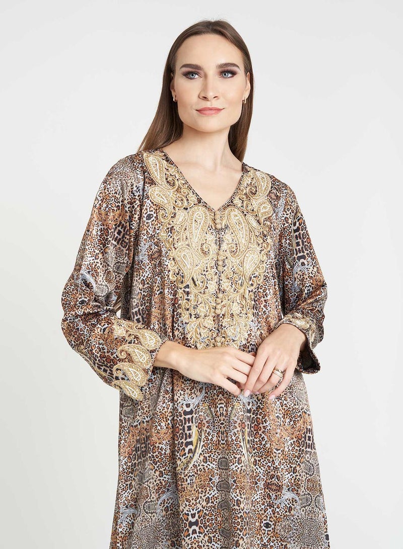 KASHKHA Printed Jalabiya - Image 3