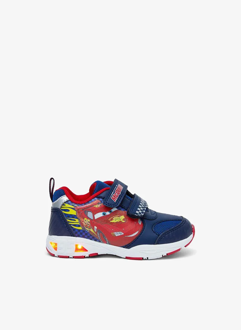 Disney NAVY Boys Cars Print Light-Up Ankle School Sneakers for Men | Best Price UAE