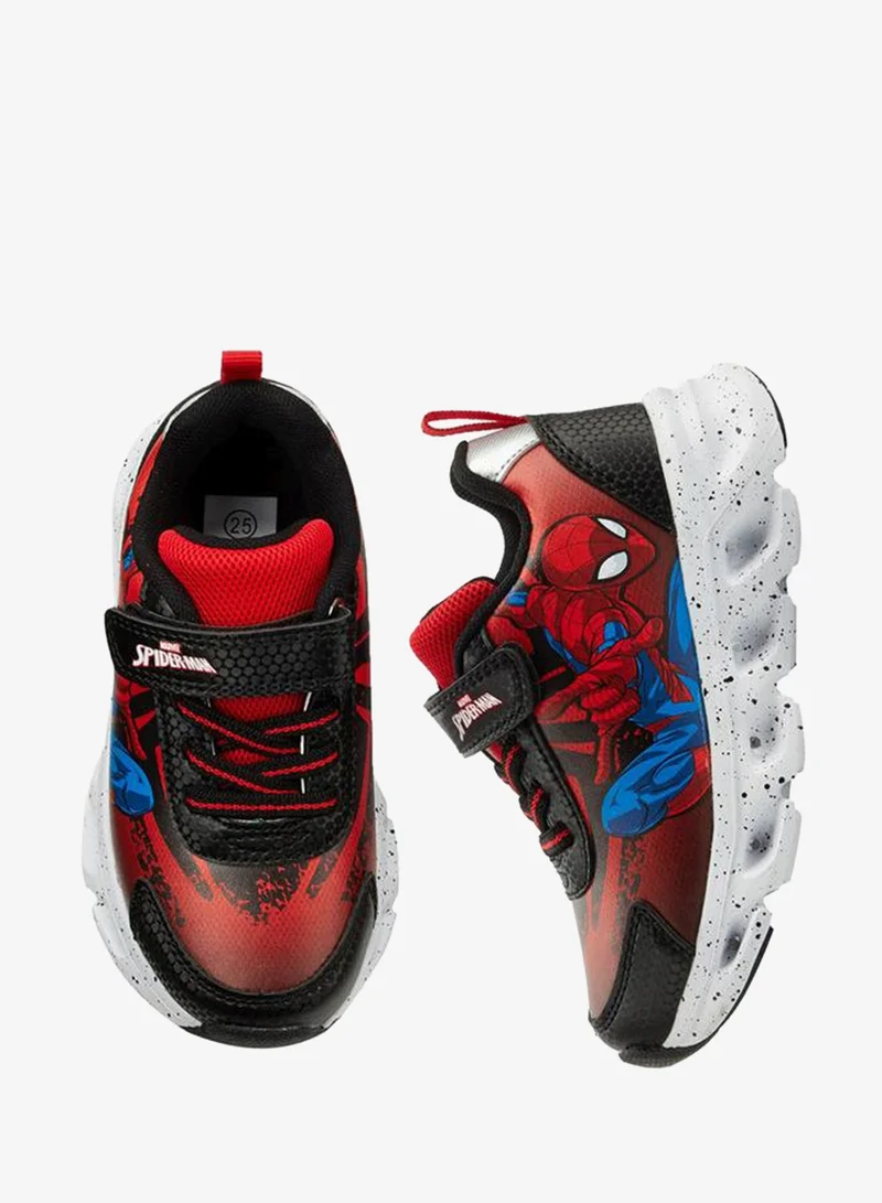Disney Boys Cars Print Light-Up Ankle School Sneakers