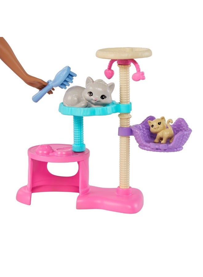 Barbie Kitty Condo Doll Playset (15 Pieces) - Image 1