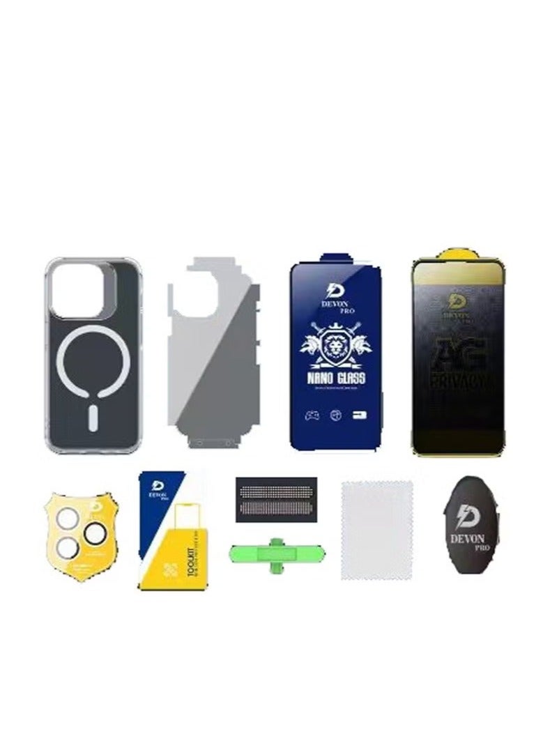 Devon iPhone 12 Pro Max Protection (Privacy Case) MagSafe 10in1 Package [iPhone Protection Package] The strongest complete protection for your phone ever - Image 2