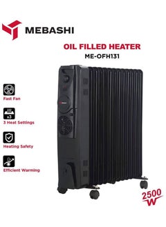 Mebashi Energy Efficient Oil Heater With 3 Heat Settings & Adjustable Temperature 