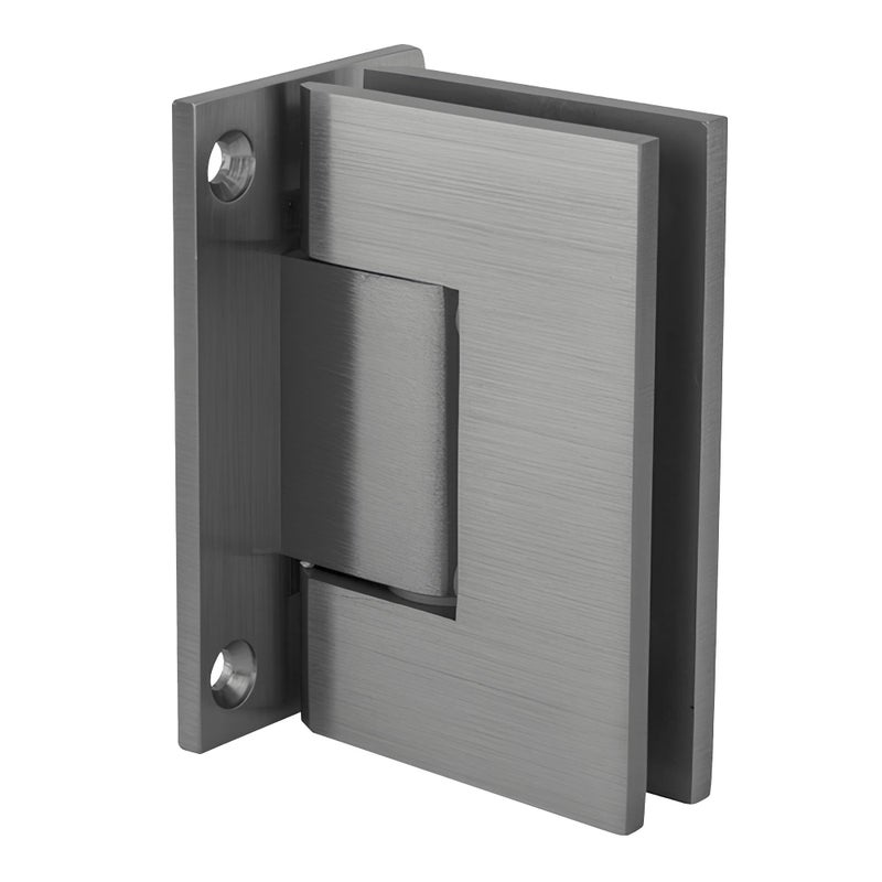 CRL CR LAURENCE GEN037BSC CRL Brushed Satin Chrome Geneva 037 Series Wall Mount Full Back Plate Standard Hinge - Image 2