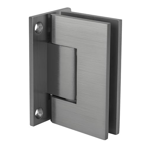 CRL CR LAURENCE GEN037BSC CRL Brushed Satin Chrome Geneva 037 Series Wall Mount Full Back Plate Standard Hinge - Image 1